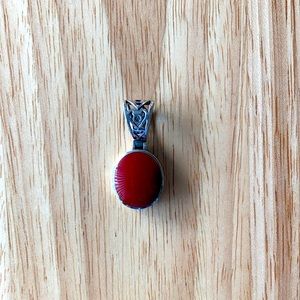 Silpada Red Filigree Pendant